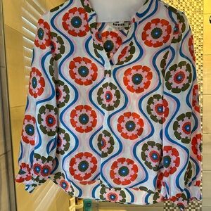 Boden Women's Colorful Floral Blouse